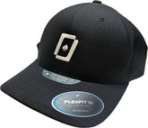 WPT Flexfit Nu Adjustable Hat (black/white logo)